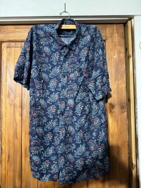 VOLCOM PAISLEY Button-Up Shirt SIZE XL